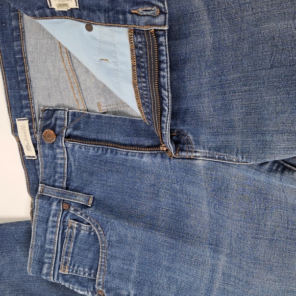 Madewell 10" High-Rise Skinny Faded Blue Jeans Size 31 - Picture 9 of 17